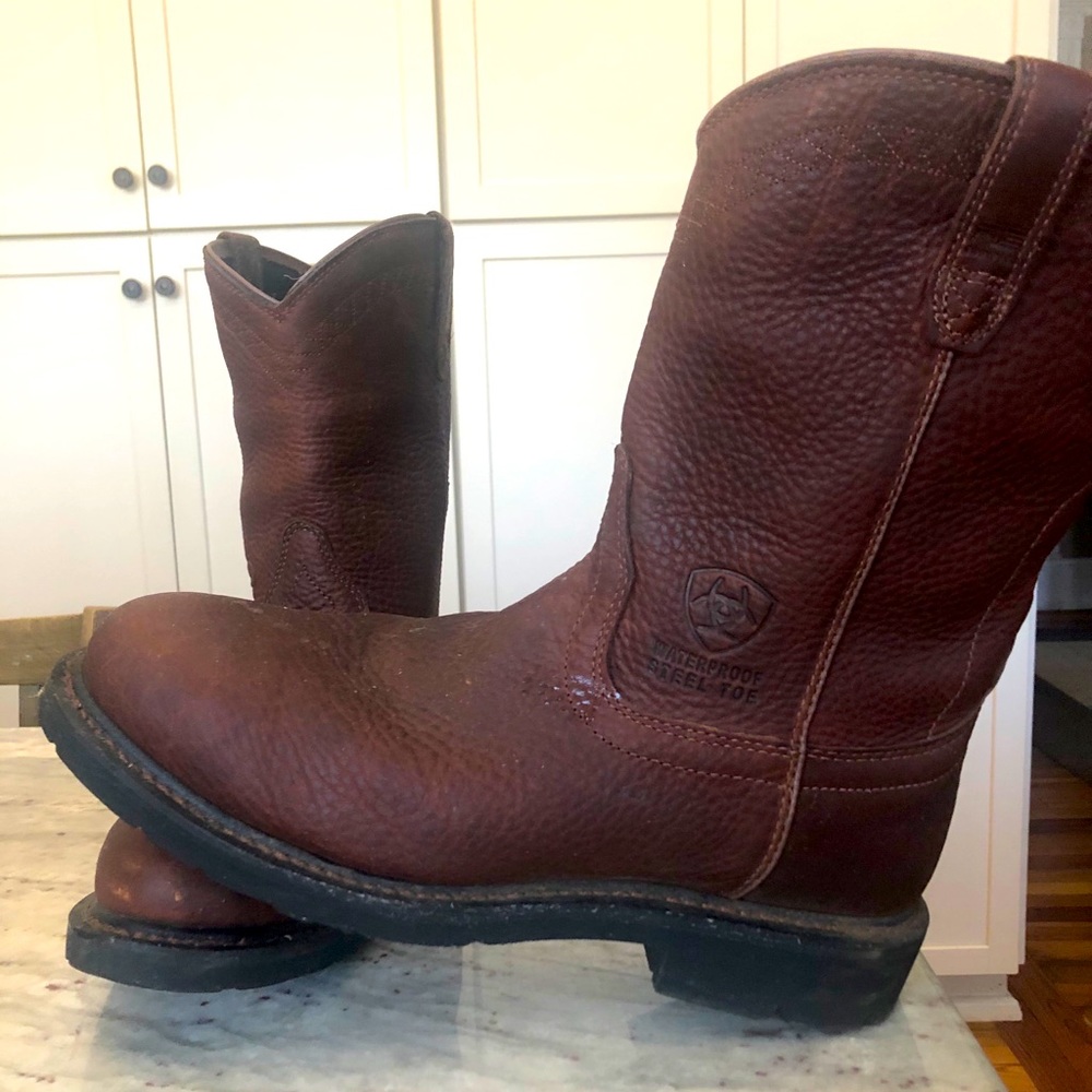 Steel toe Ariat boots